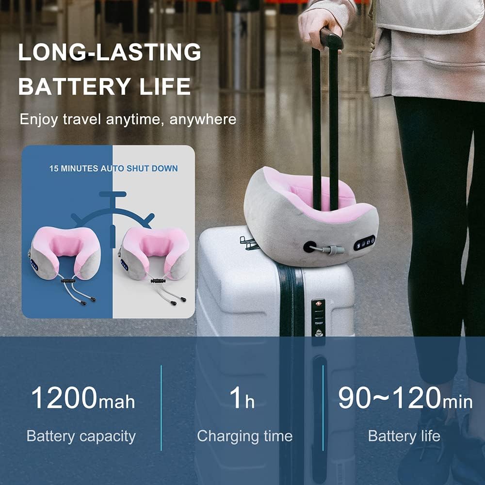 Rechargeable U-Shaped Neck Massager for UAE Travelers"
