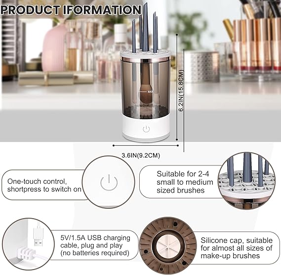 "Portable Makeup Brush Cleaning and Drying Tool Dubai"