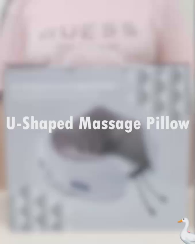 Portable Rechargeable U-Shaped Massage Pillow for Travel in UAE"